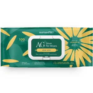 20% OFF: Nurture Pro AG  Silver Pet Wipes (Aloe Vera) 100ct