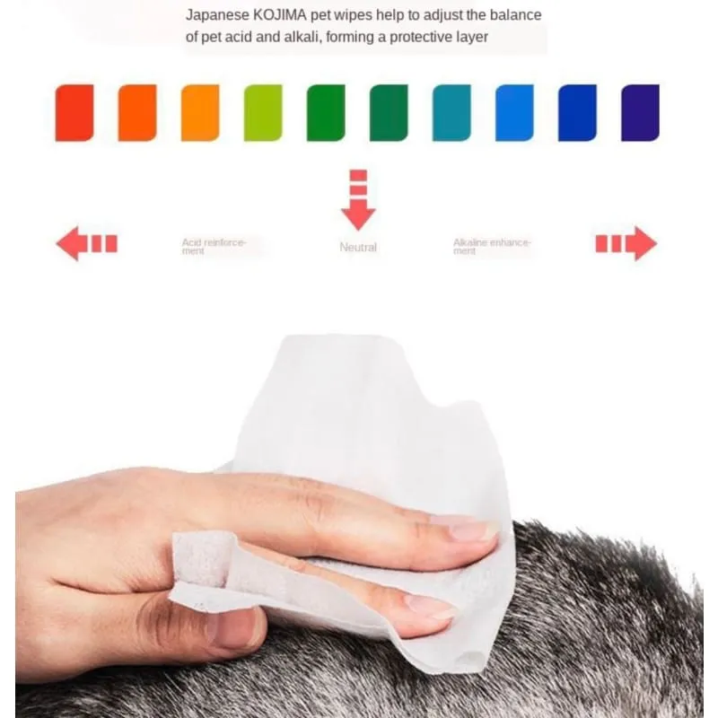 [3 FOR $11] Kojima Green Tea Dog & Cat Wipes 80pcs