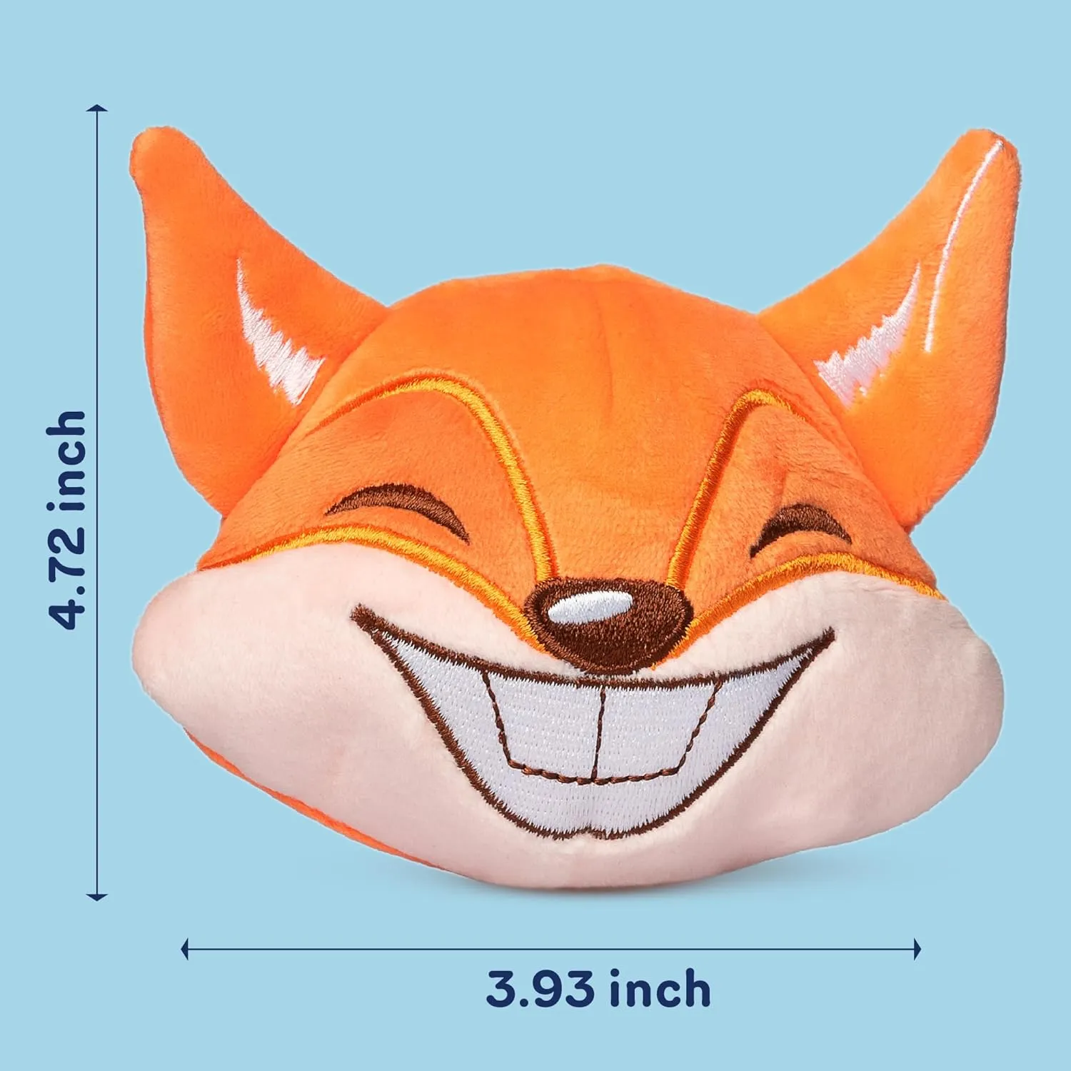 3in1 Squeaky Dog Toys for Aggressive Chewers - Medium to Large Breeds - Puppy Teething Toys - Interactive - Juguetes Perros - Orange
