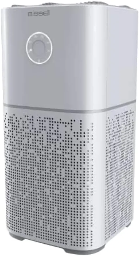 BISSELL Air180 Air Purifier For Home, Bedroom, HEPA Filter, Filters Smoke, Allergies, Pet Dander, Odor, Dust, Gray, 3496 