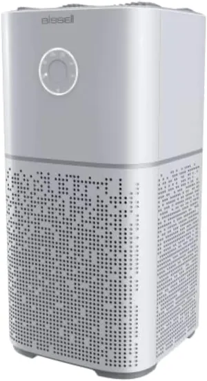 BISSELL Air180 Air Purifier For Home, Bedroom, HEPA Filter, Filters Smoke, Allergies, Pet Dander, Odor, Dust, Gray, 3496 