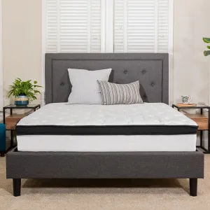 Capri Comfortable Sleep 12 Inch CertiPUR-US Certified Memory Foam & Pocket Spring Mattress, Twin Mattress in a Box