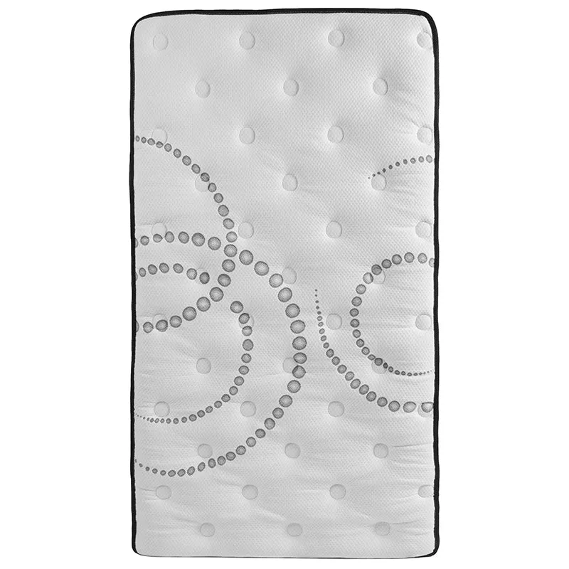 Capri Comfortable Sleep Twin 10 Inch CertiPUR-US Certified Foam Pocket Spring Mattress & 3 inch Gel Memory Foam Topper Bundle