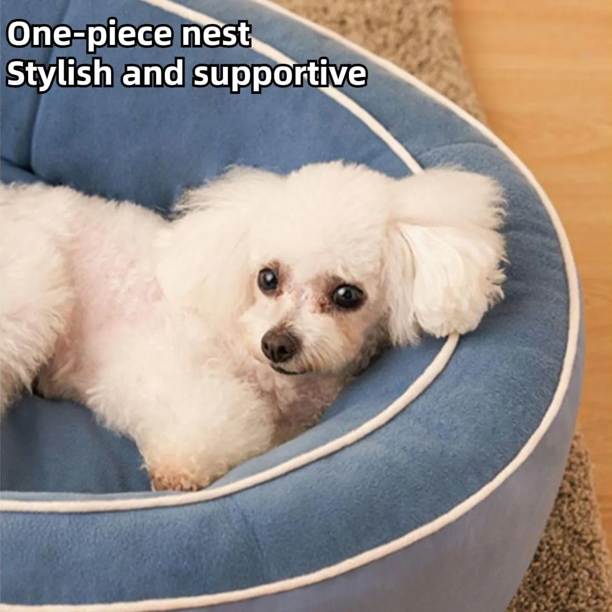 Cat Bed for Indoor Cats, Machine Washable, Cat Beds for Indoor Cats or Small Dogs, Puppy, Kitty, Kitten, Rabbit, Anti-Slip & Water-Resistant Bottom (Green,Large)