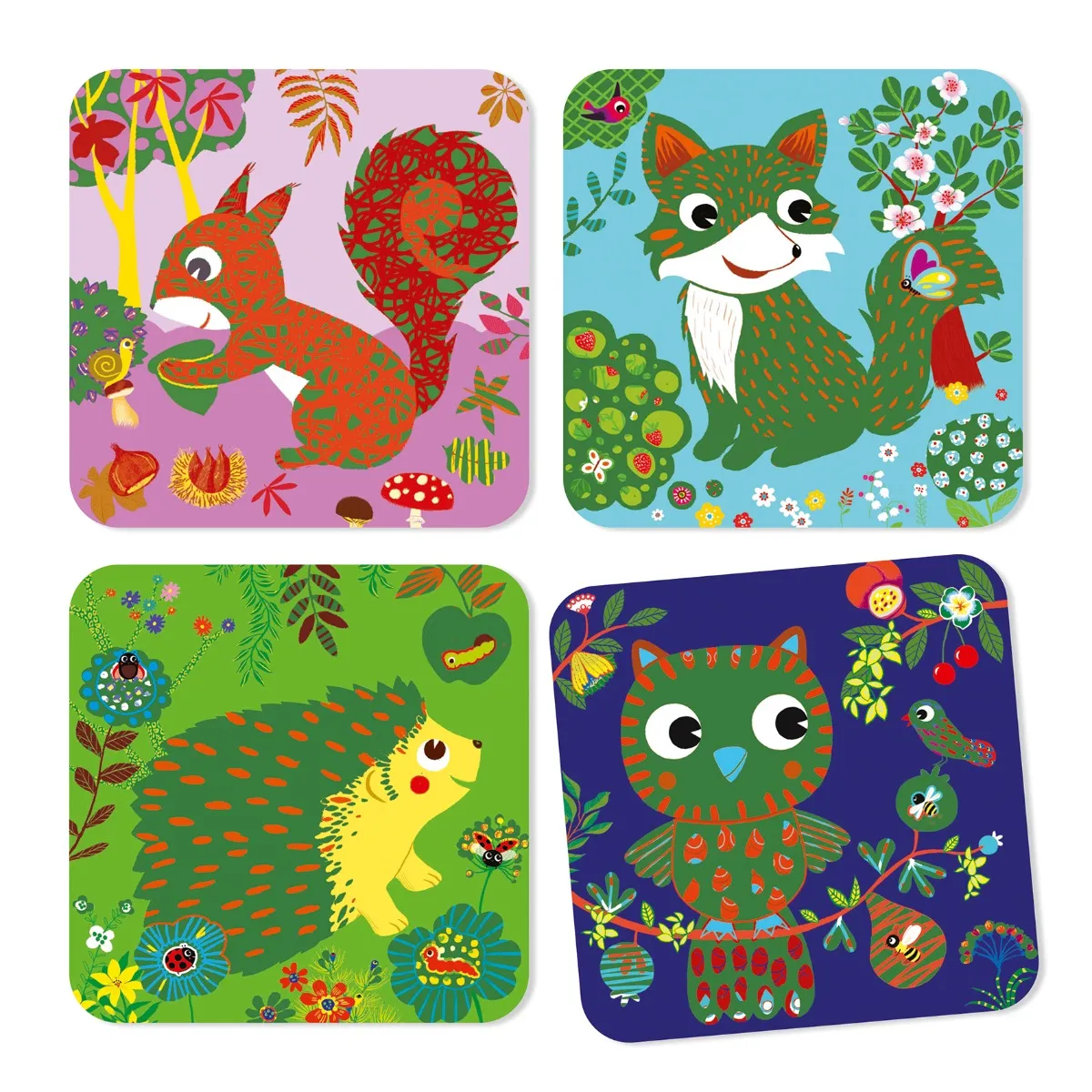 Djeco Scratch Boards - Country Creatures