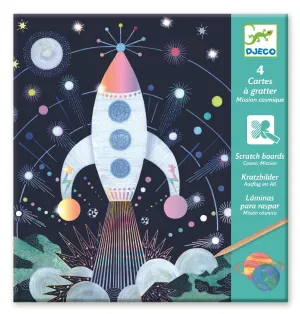 Djeco Scratch Cards - Cosmic Mission