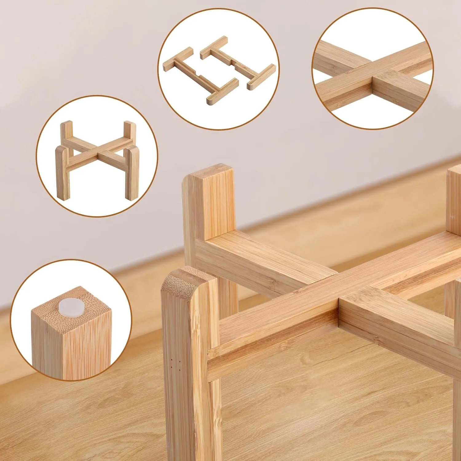 Dog Bowl Stand for Medium & Large Breeds, Elevated/Raised Dog Bowl Holder, 8 in 7.6 Cups, Non Slip, Durable
