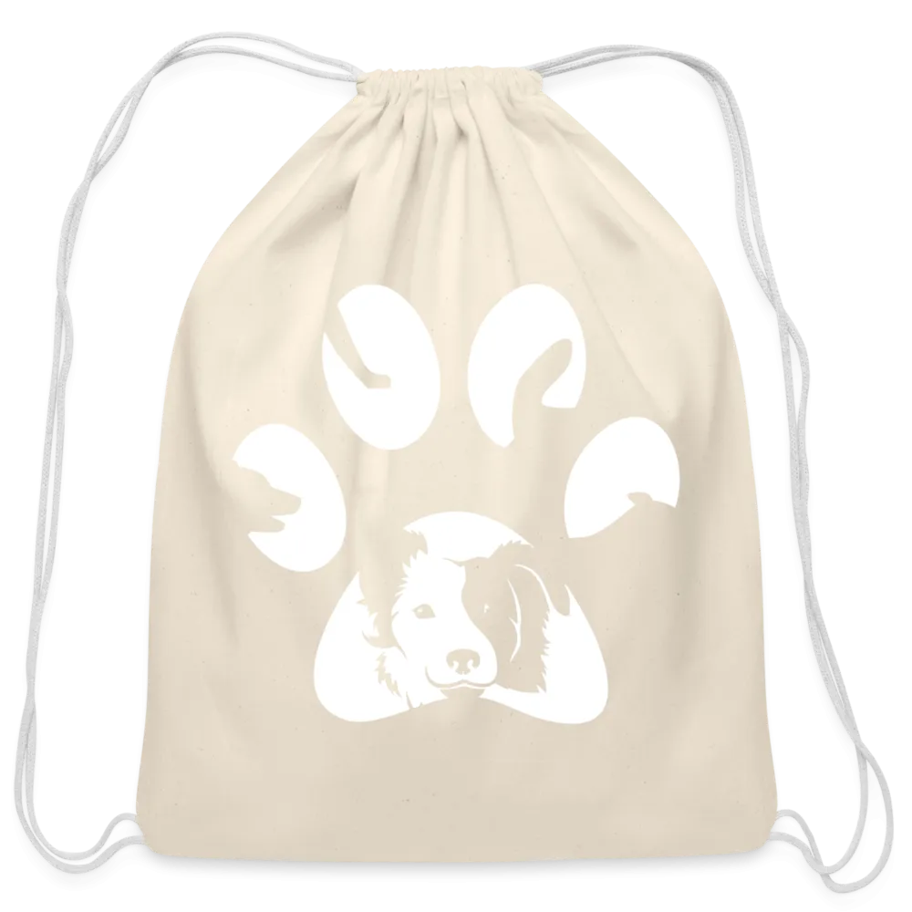 Dog Pawprint   Drawstring Bag