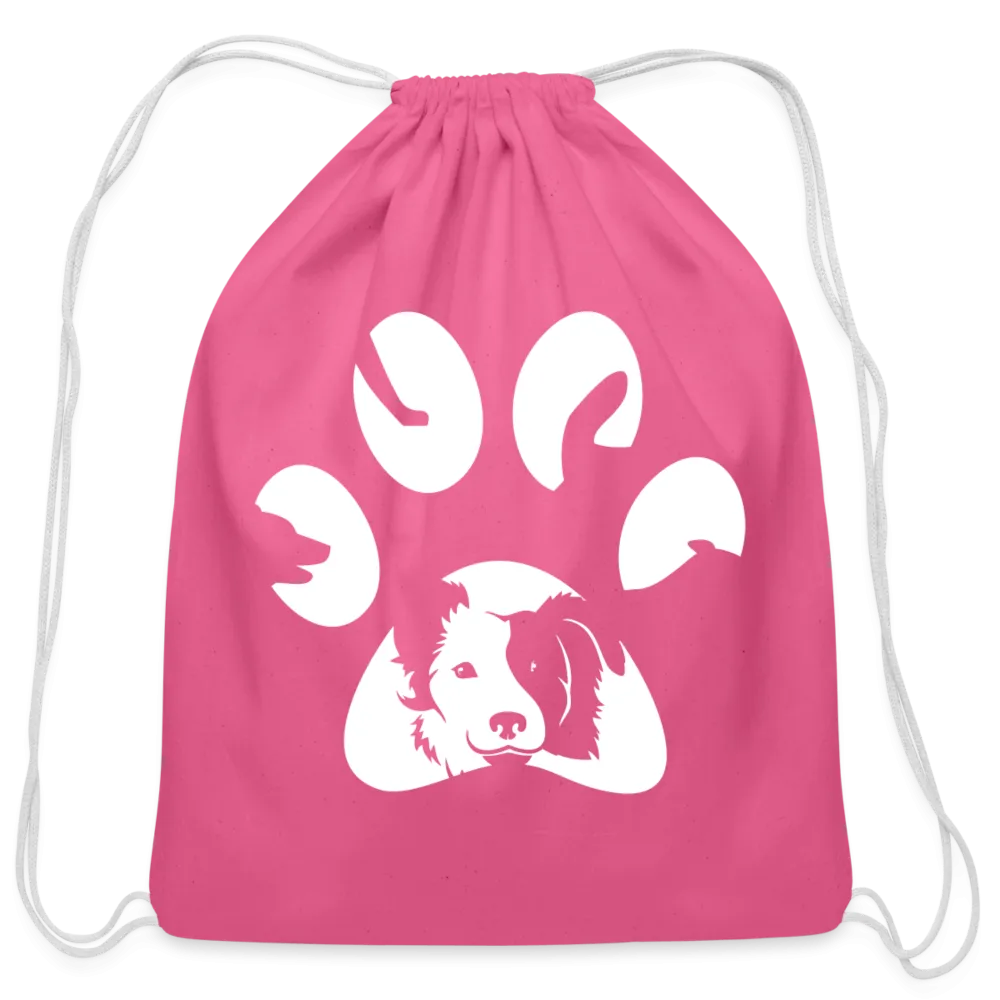 Dog Pawprint   Drawstring Bag