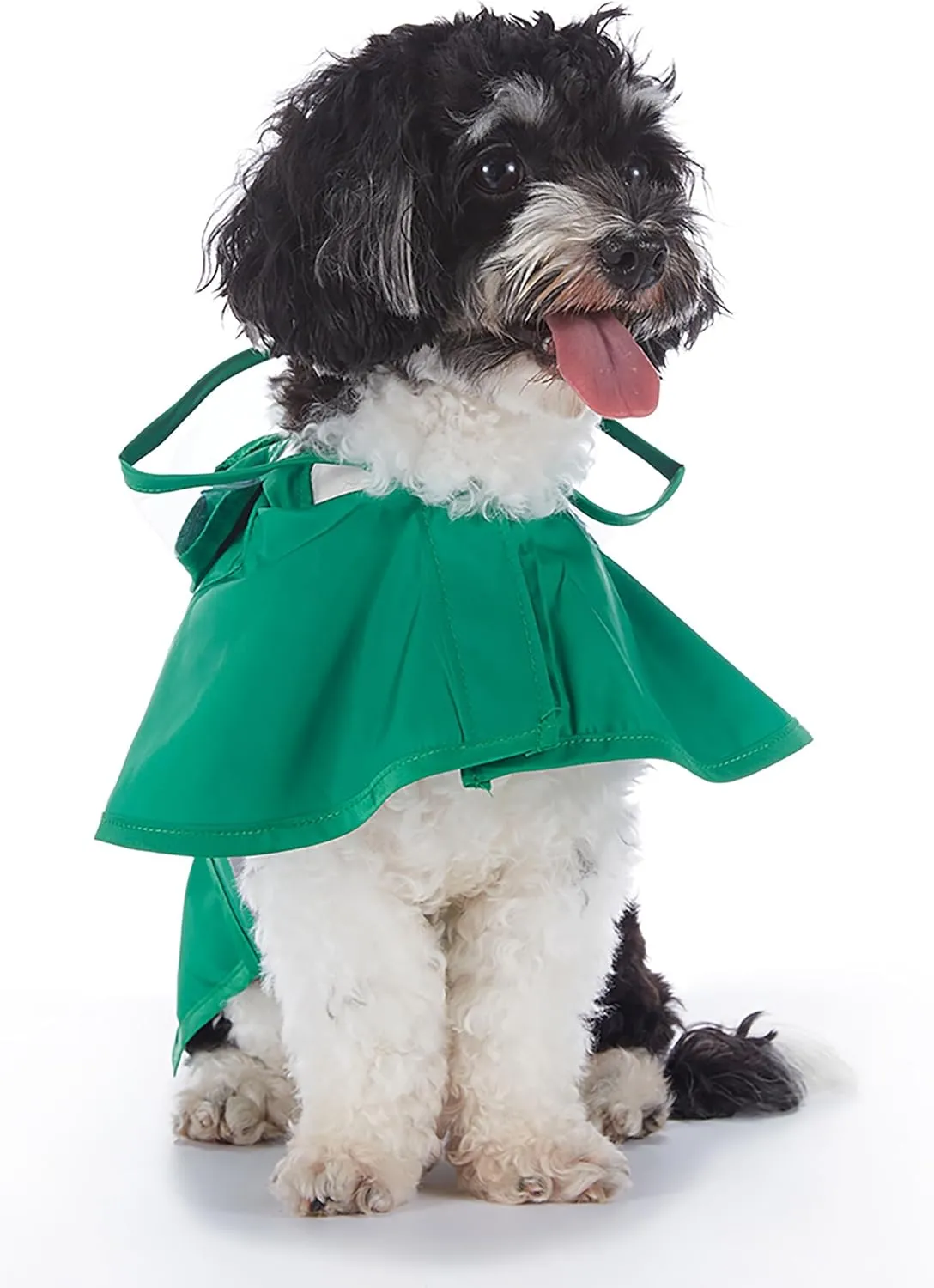 Dog Raincoat Hooded, Reflective Dog Slicker Poncho Adjustable Waterproof Lightweight Rain Jacket for Dogs,Frog,S