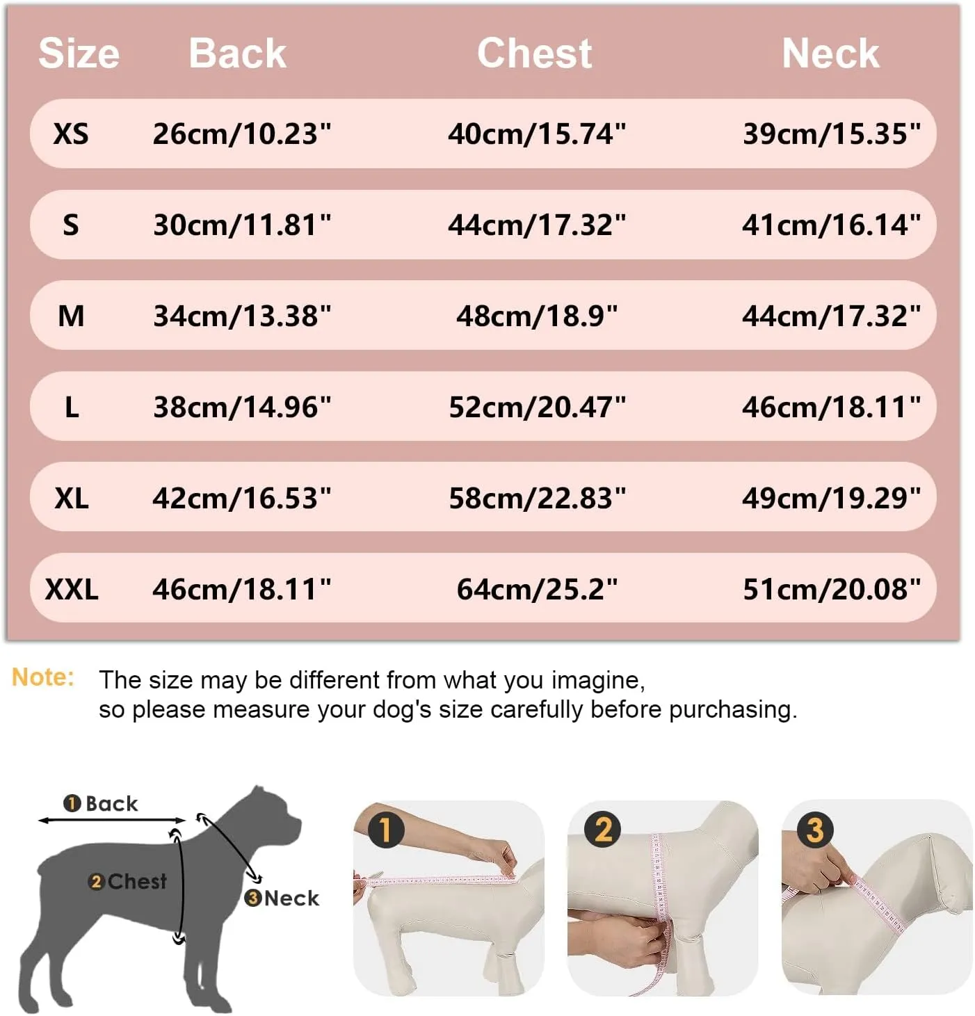 Dog Raincoat, Waterproof Dog Rain Jacket with Calming Hood, Adjustable Lightweight Dog Rain Coat with Zipper Leash Hole and Reflective Strip for Small Medium Dogs Puppies(Pink, L)