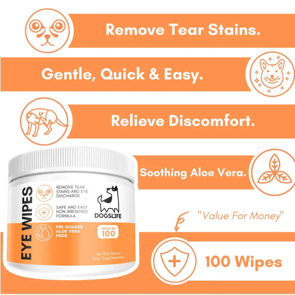 Dogslife Eye Wipes