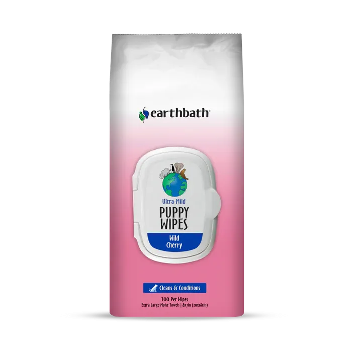Earthbath  Ultra-Mild Puppy Wipes 100ct