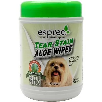 Espree® Tear Stain Aloe Wipes For Dogs (60 ct)