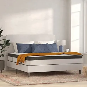 Flash Furniture Capri Comfortable Sleep 12 Inch CertiPUR-US Certified Memory Foam & Pocket Spring Mattress, King Mattress in a Box,White
