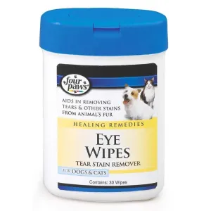 Four Paws Eye Wipes for Dogs & Cats - 30 Count