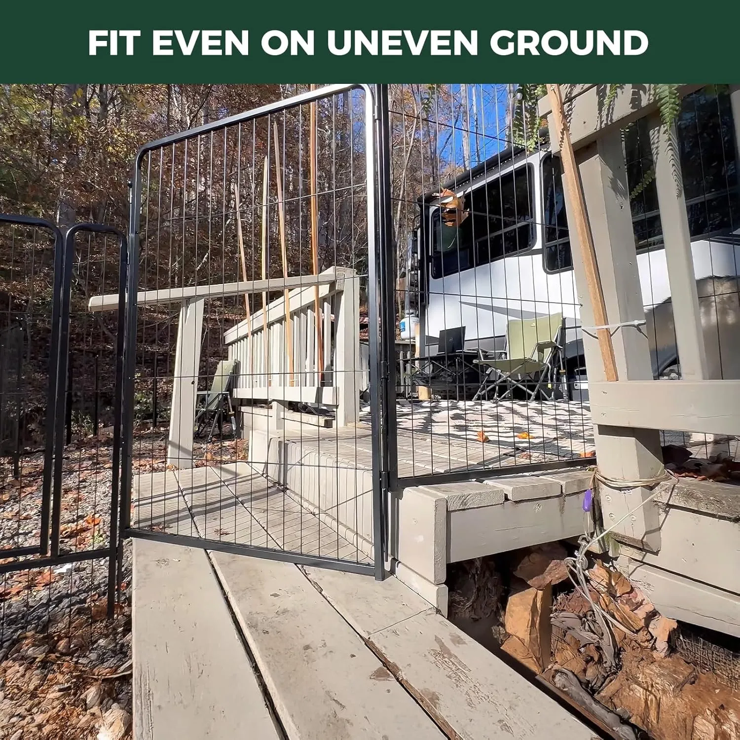 FXW Instant Dog Playpen, Portable Pet Fence for Outdoor, RV Trips, and Camping, 40inch, 16 Panels for Medium and Large DogsPatented