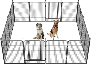 FXW Instant Dog Playpen, Portable Pet Fence for Outdoor, RV Trips, and Camping, 40inch, 16 Panels for Medium and Large DogsPatented