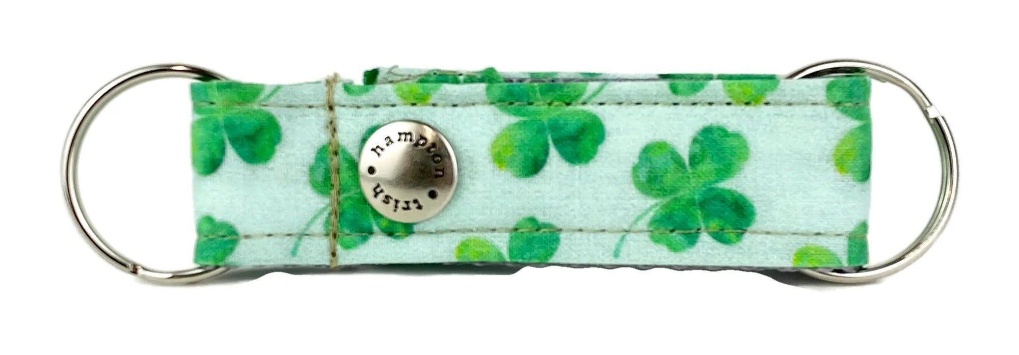 Green Shamrocks Snappy Keychain - 925