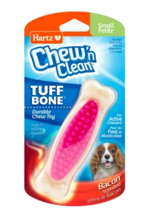 Hartz Chew 'n Clean Tuff Bone Dog Chew Toy, Small, Color May Vary