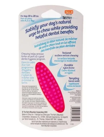 Hartz Chew 'n Clean Tuff Bone Dog Chew Toy, Small, Color May Vary