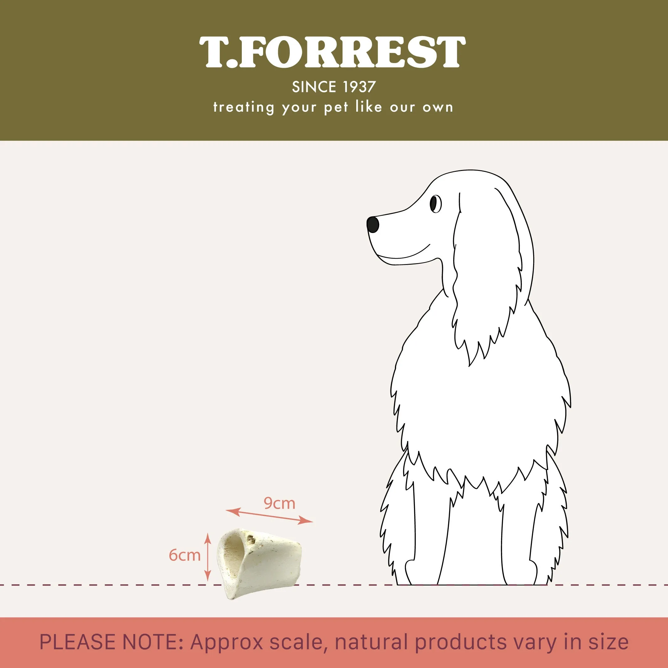 Hollow Calcium Bone Dog Treat