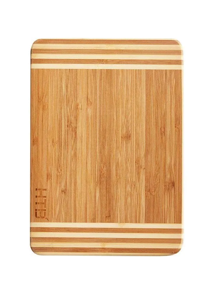 HTB Bamboo Cutting Board,Organic Kitchen Chopping Boards,For Bread,Cheese,Meat,Veggies board 02S
