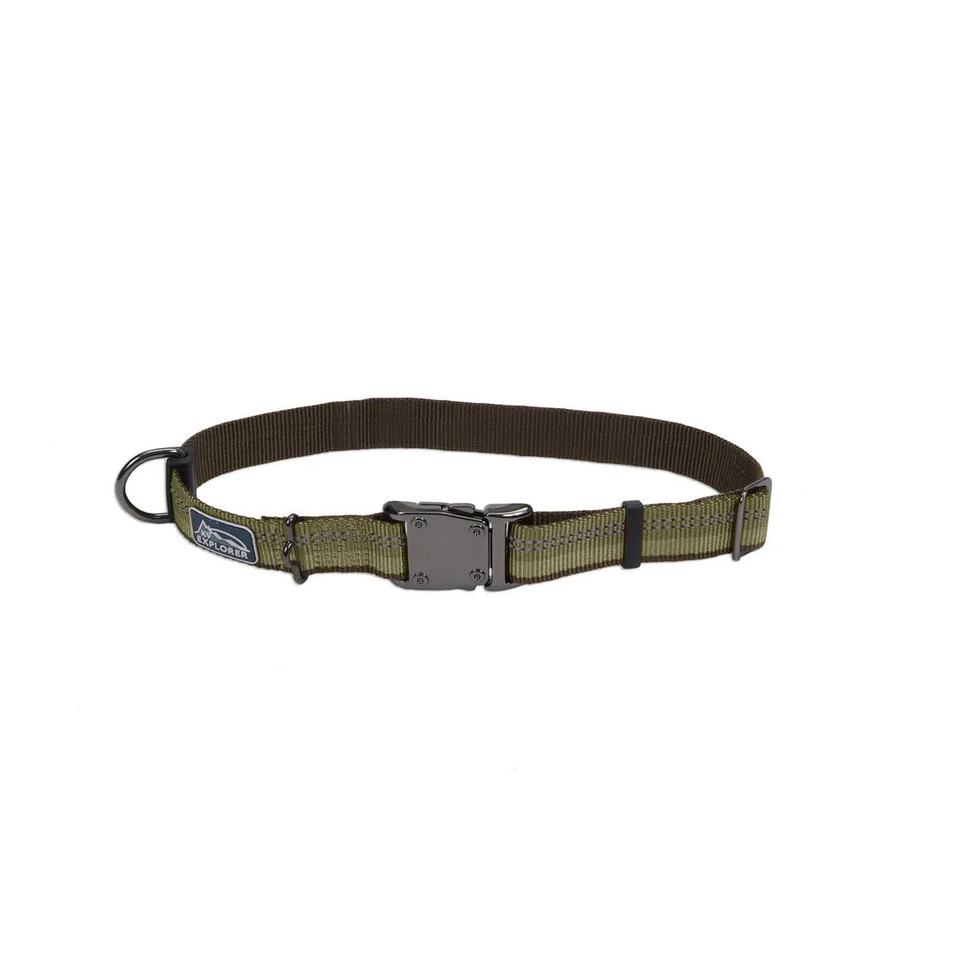K9 Explorer® Reflective Adjustable Dog Collar, Fern Large