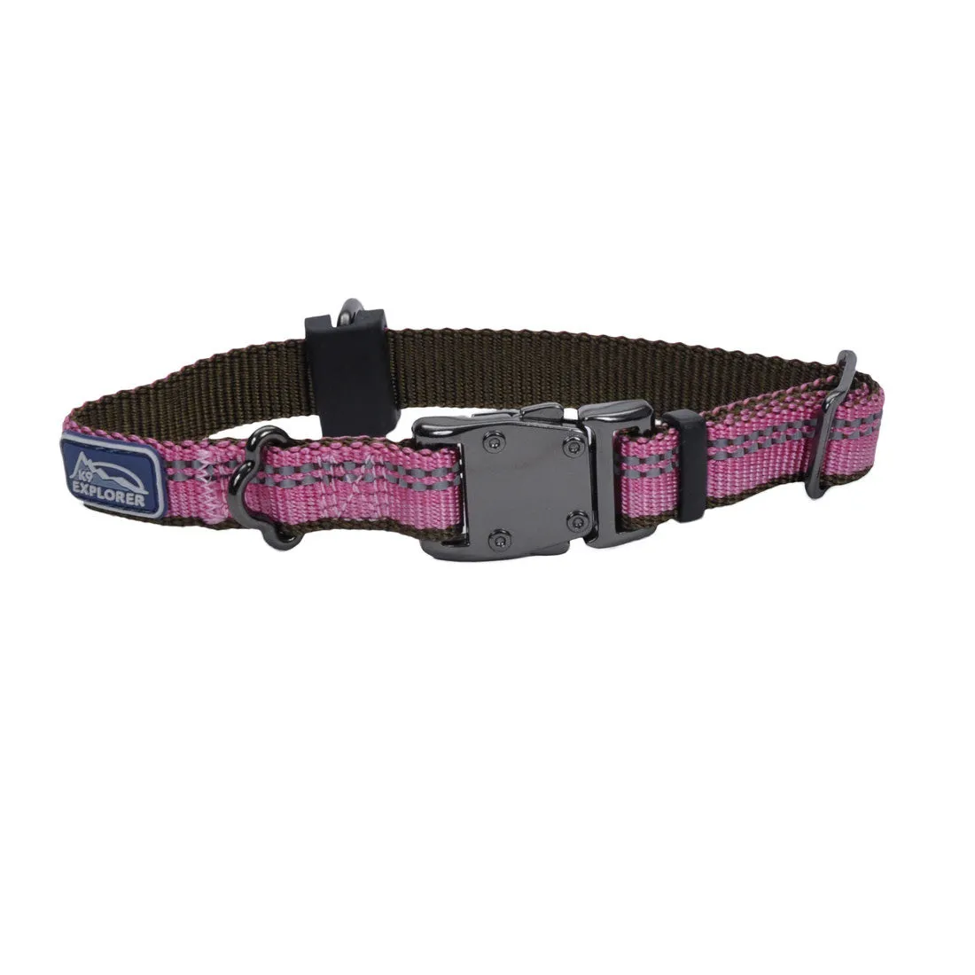 K9 Explorer® Reflective Adjustable Dog Collar, Rosebud XS