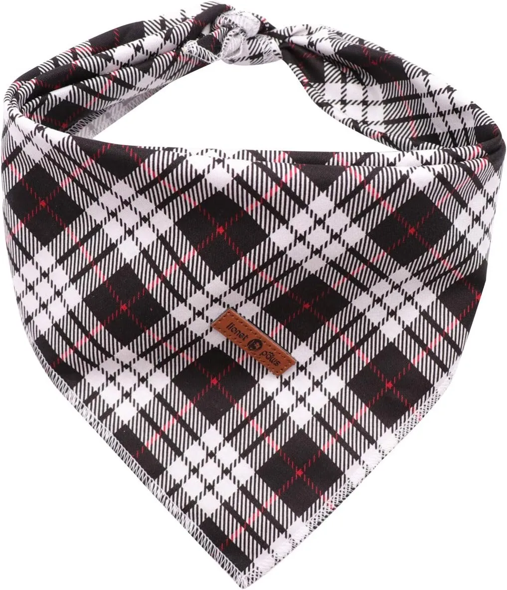 Lionet Paws Dog Bandana Washable Cotton Handkerchief Scarf Triangle Bandana for Small Medium Large Dogs
