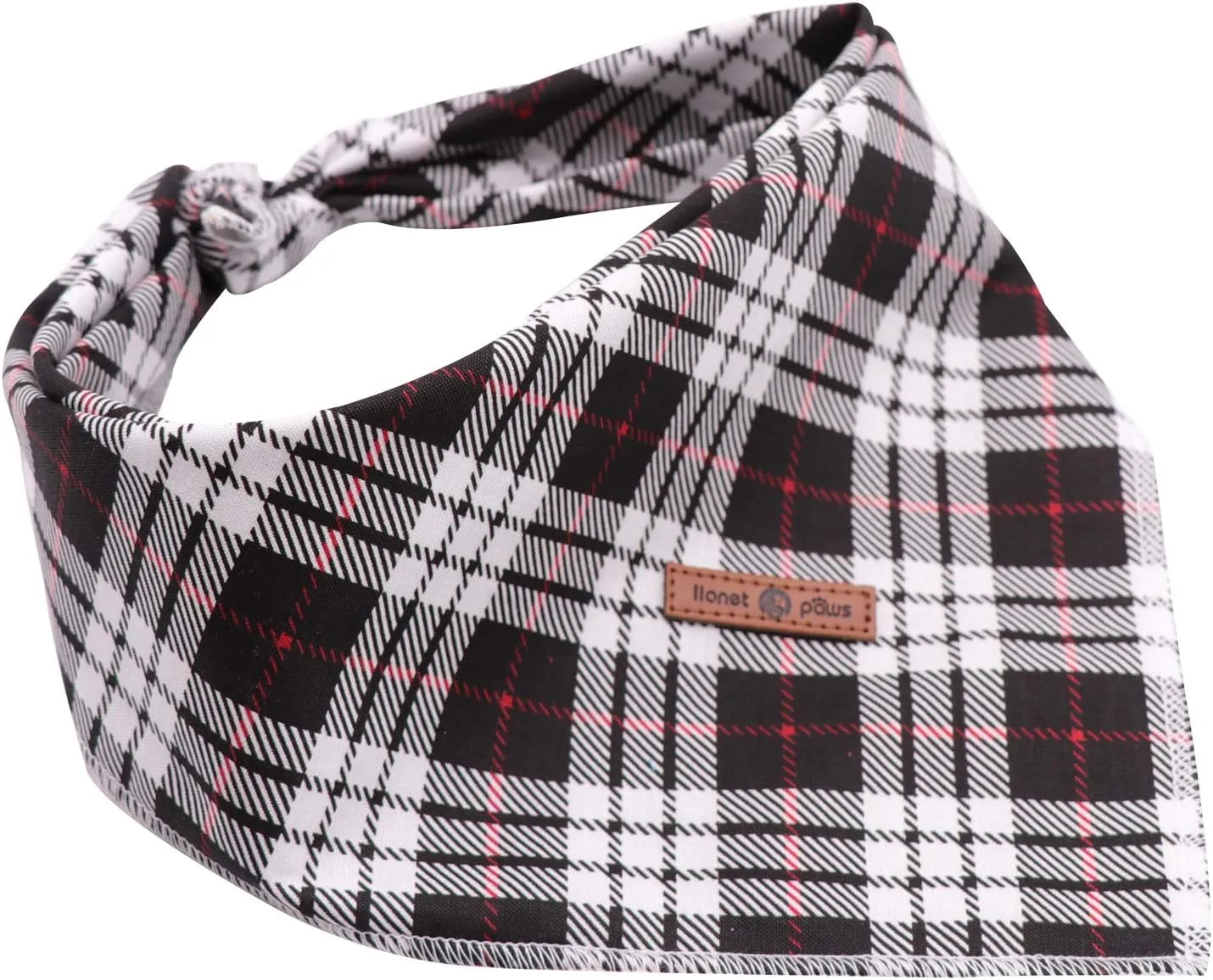 Lionet Paws Dog Bandana Washable Cotton Handkerchief Scarf Triangle Bandana for Small Medium Large Dogs