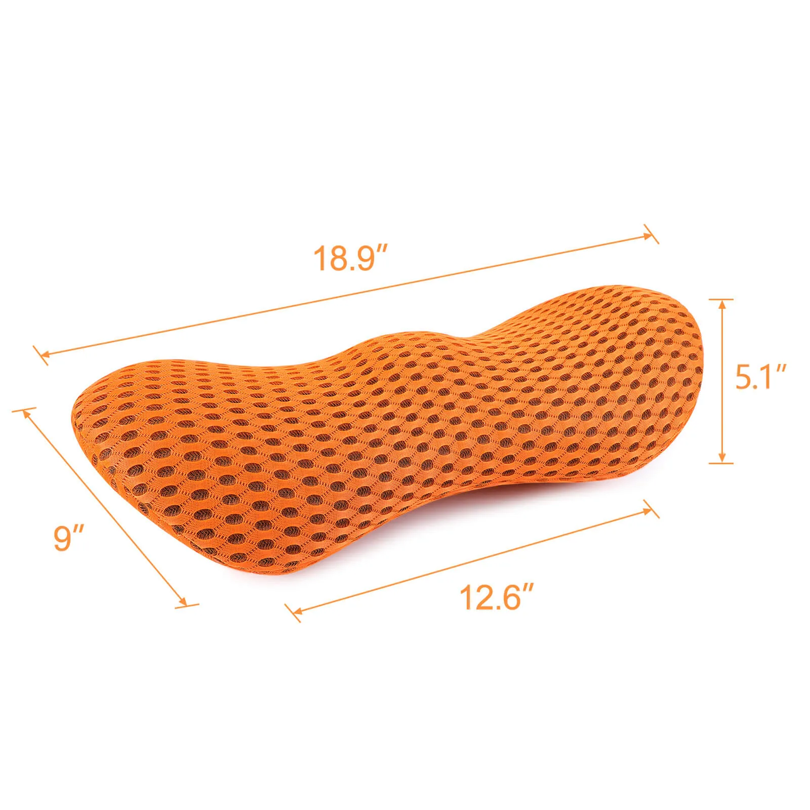 Lumbar Pillow Memory Foam Back Support Sleeping Cushion