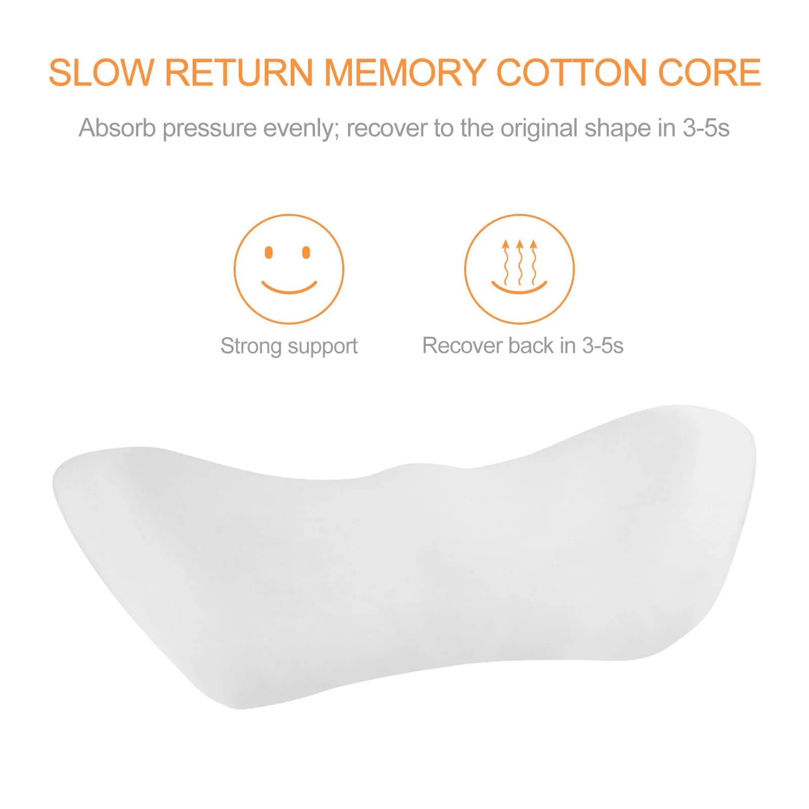 Lumbar Pillow Memory Foam Back Support Sleeping Cushion