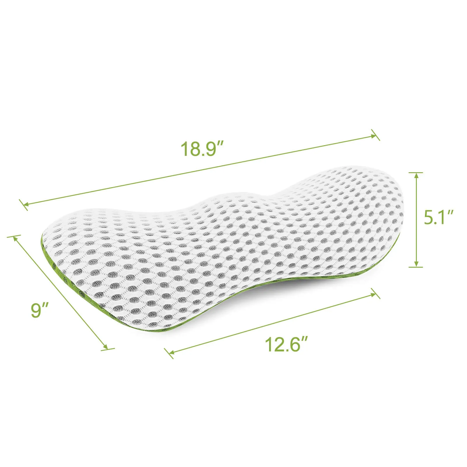 Lumbar Pillow Memory Foam Back Support Sleeping Cushion