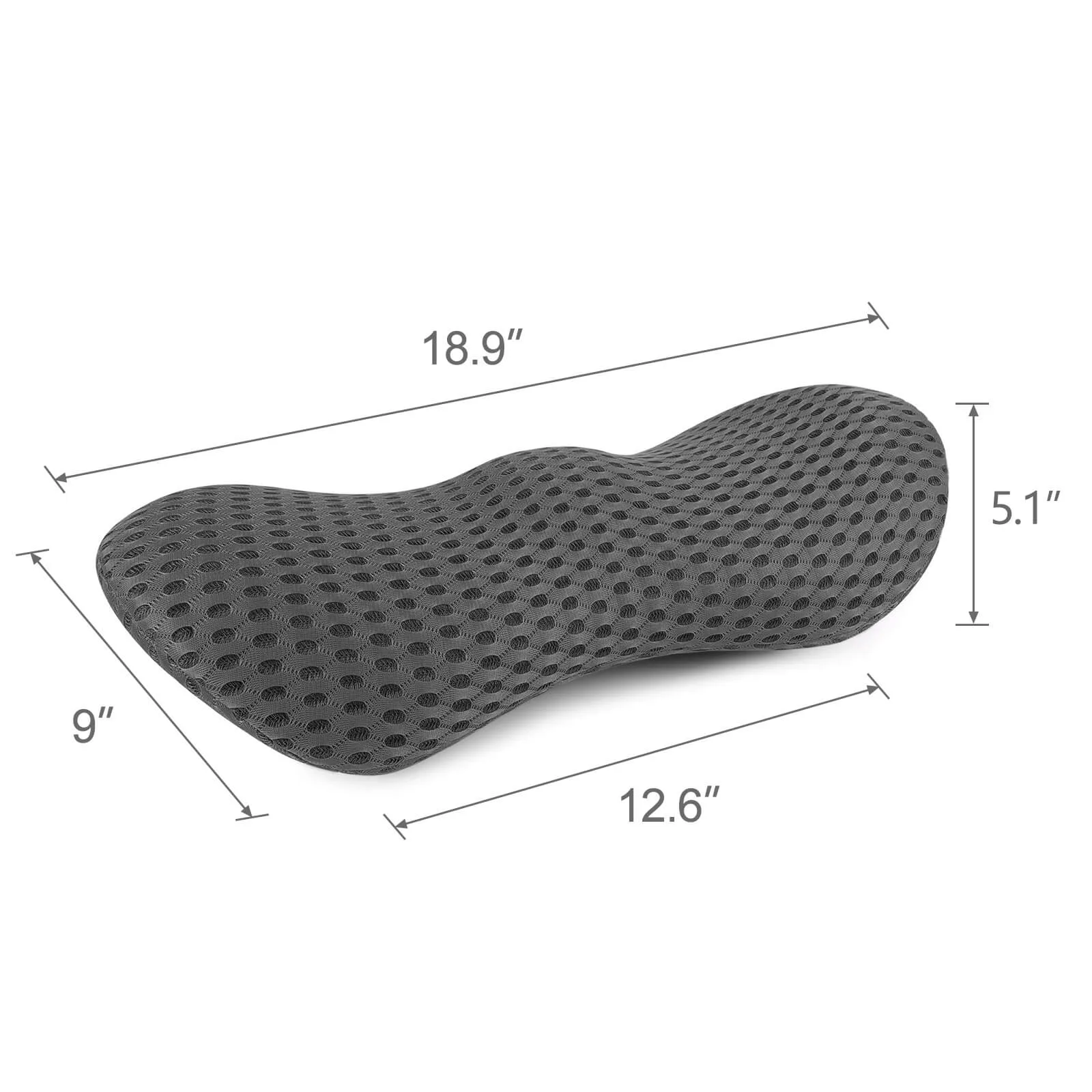 Lumbar Pillow Memory Foam Back Support Sleeping Cushion