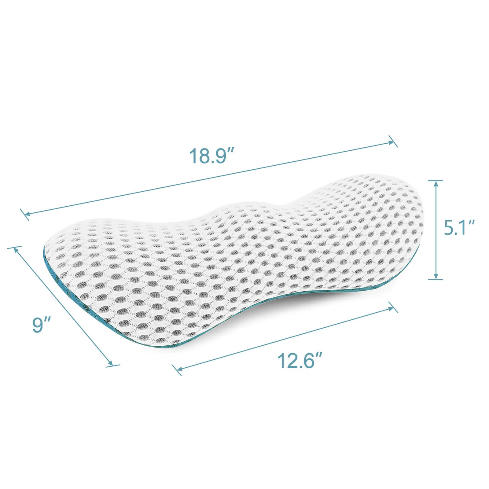 Lumbar Pillow Memory Foam Back Support Sleeping Cushion