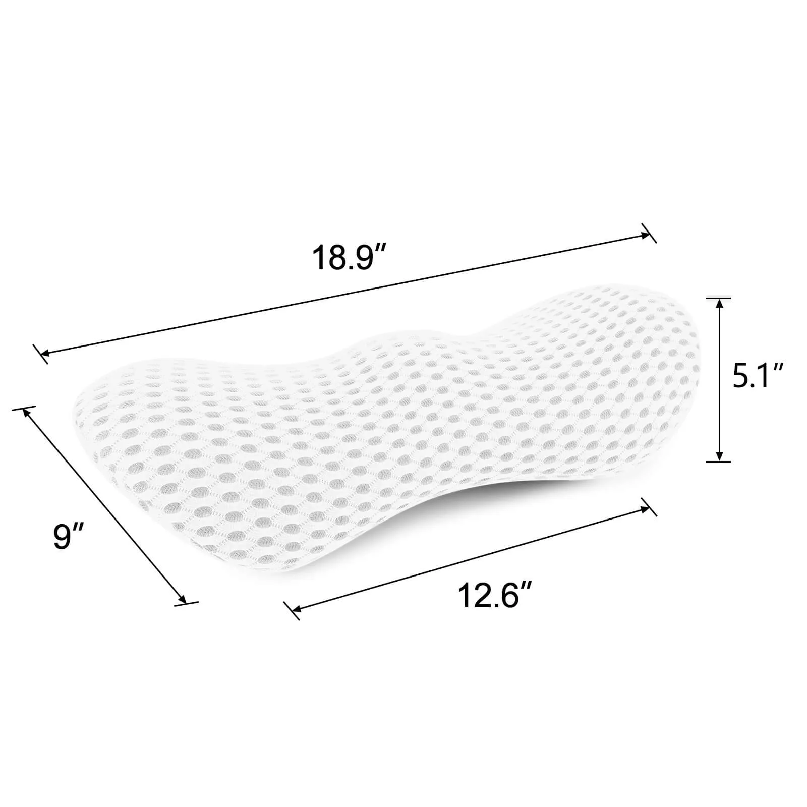 Lumbar Pillow Memory Foam Back Support Sleeping Cushion