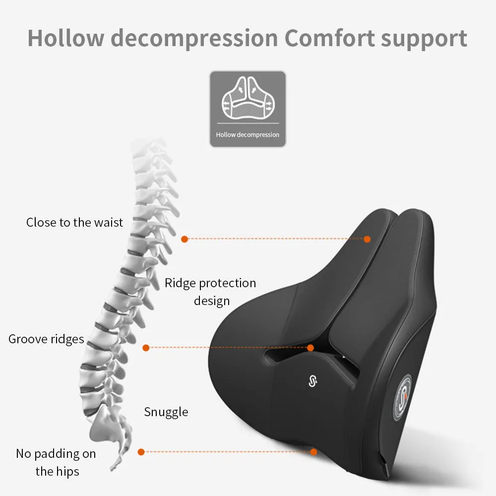 Memory Foam Waist Cushion With Slow Rebound for Reading Bed Rest Car Lumbar Support Back Cushion For Office