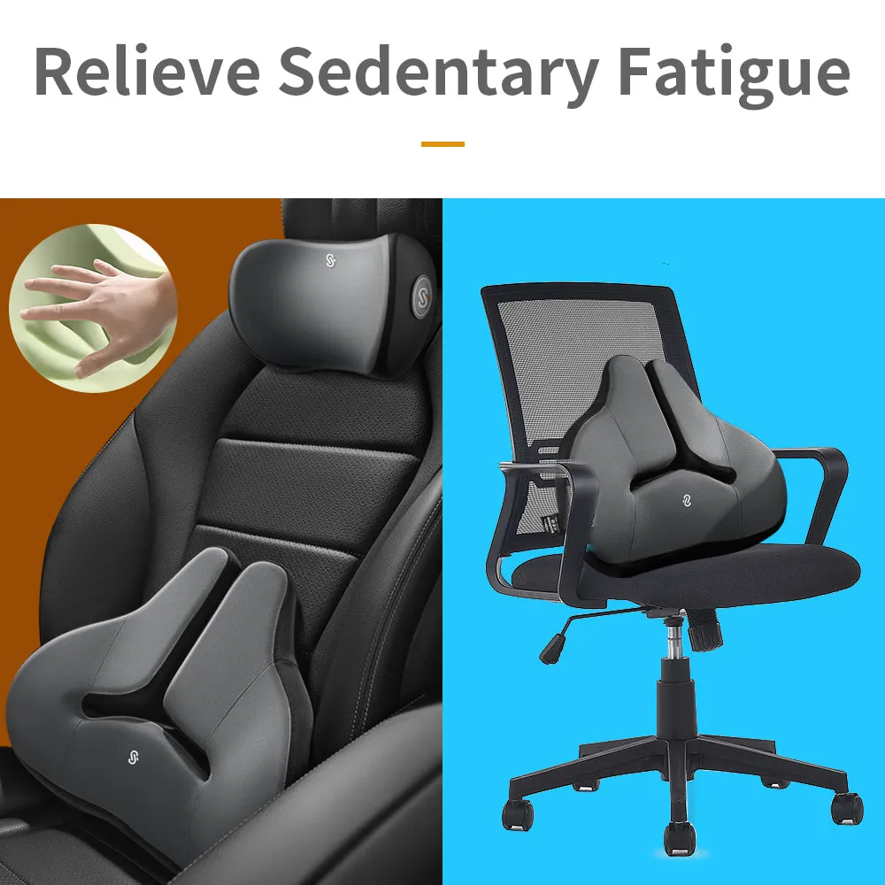 Memory Foam Waist Cushion With Slow Rebound for Reading Bed Rest Car Lumbar Support Back Cushion For Office