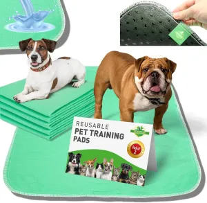 Non-Slip Washable Pee Pads for Dogs 2Pcs Reusable Pee Pads for Dogs (24"x18") Super Absorbent Dog Pads Washable Waterproof Washable Dog Pee Pads Washable Dog Pads for Absorbent