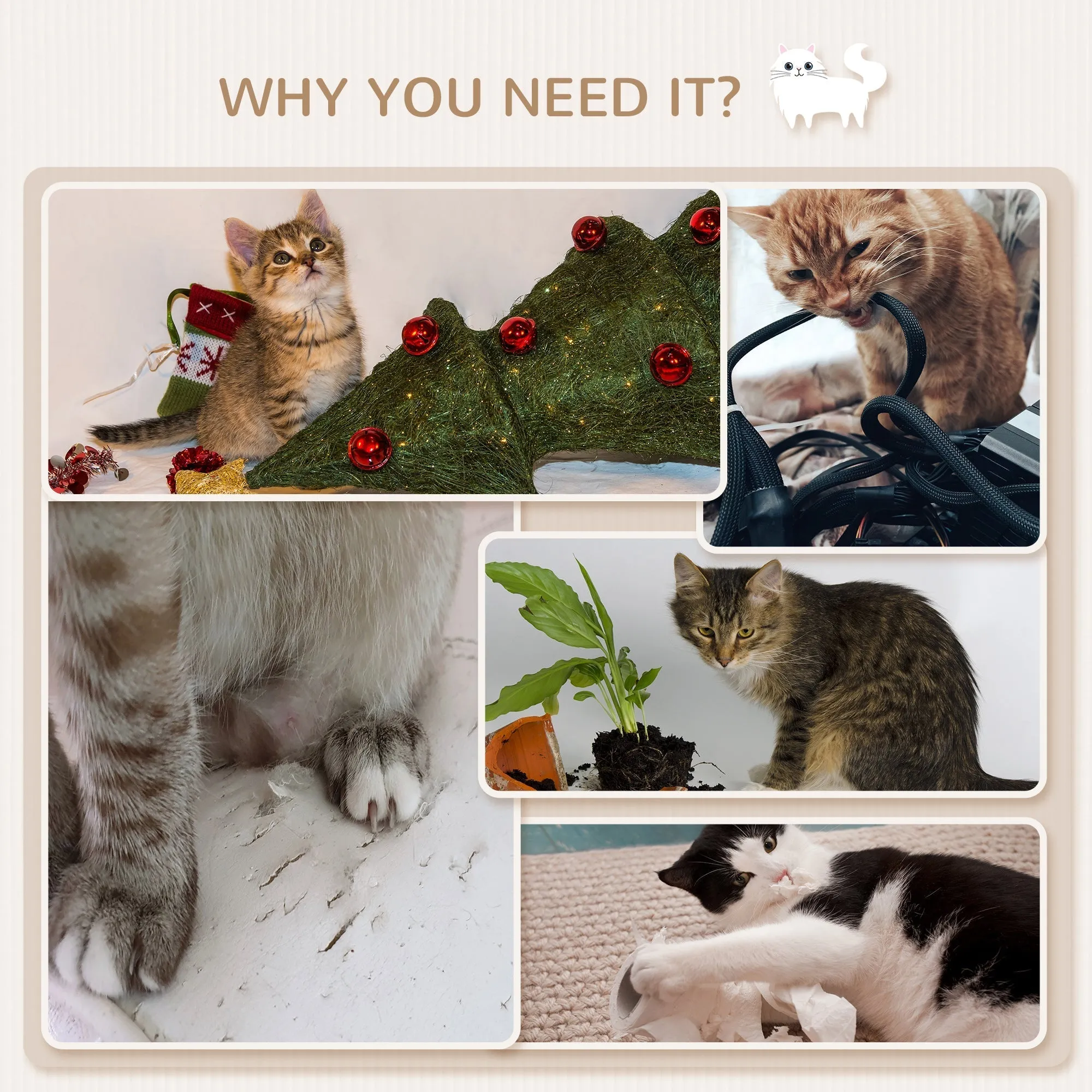 PawHut Cat Tree for Indoor Cats