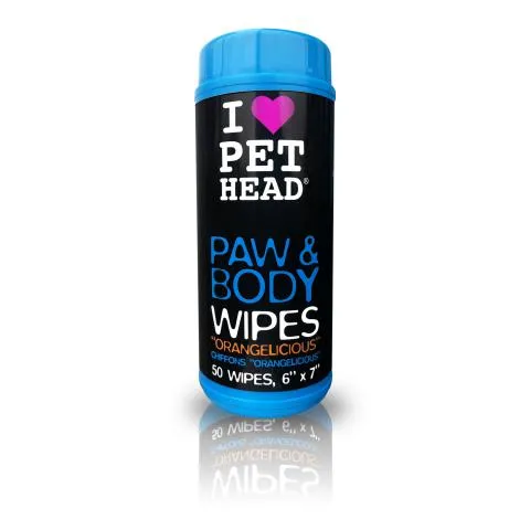 PET HEAD Paw & Body Wipes - Orangelicious