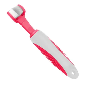 Pet Life&reg; Pink Denta-Clean Toothbrush