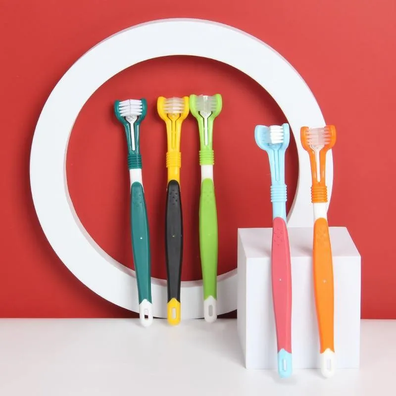 Pet ThreeHead Multi-angle Toothbrush