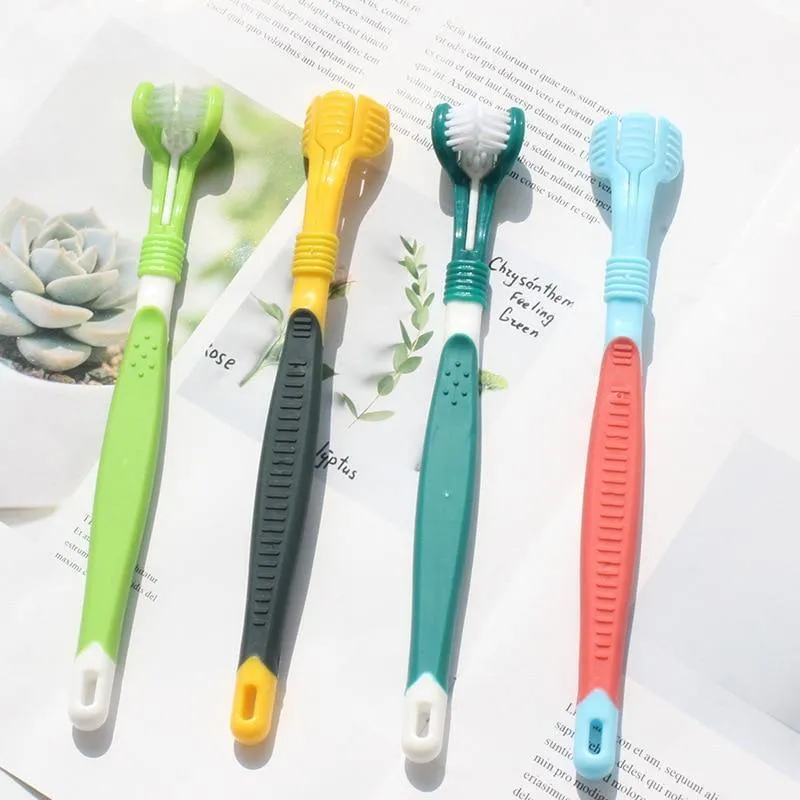 Pet ThreeHead Multi-angle Toothbrush