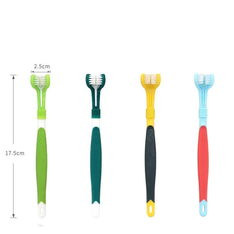 Pet ThreeHead Multi-angle Toothbrush