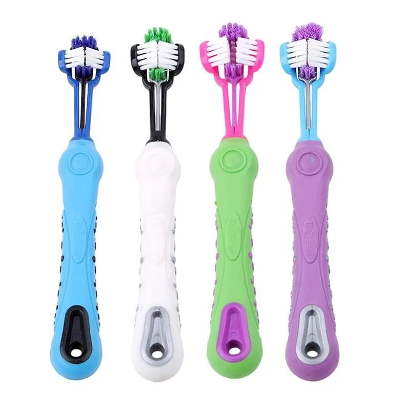 Pet Toothbrush - Three Sided