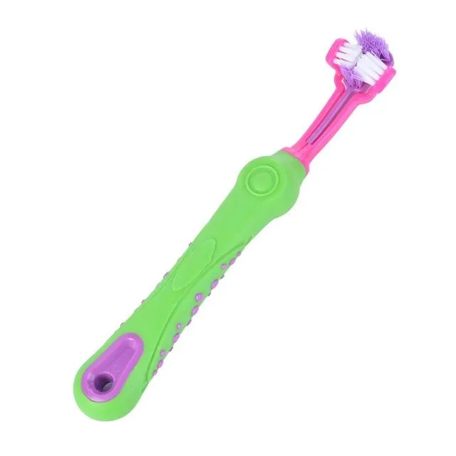 Pet Toothbrush - Three Sided