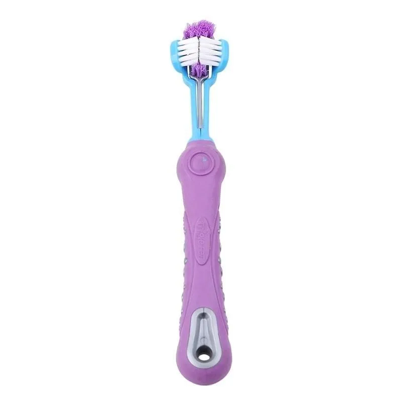 Pet Toothbrush - Three Sided