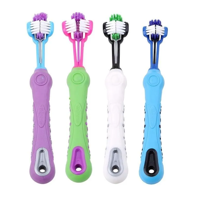 Pet Toothbrush - Three Sided